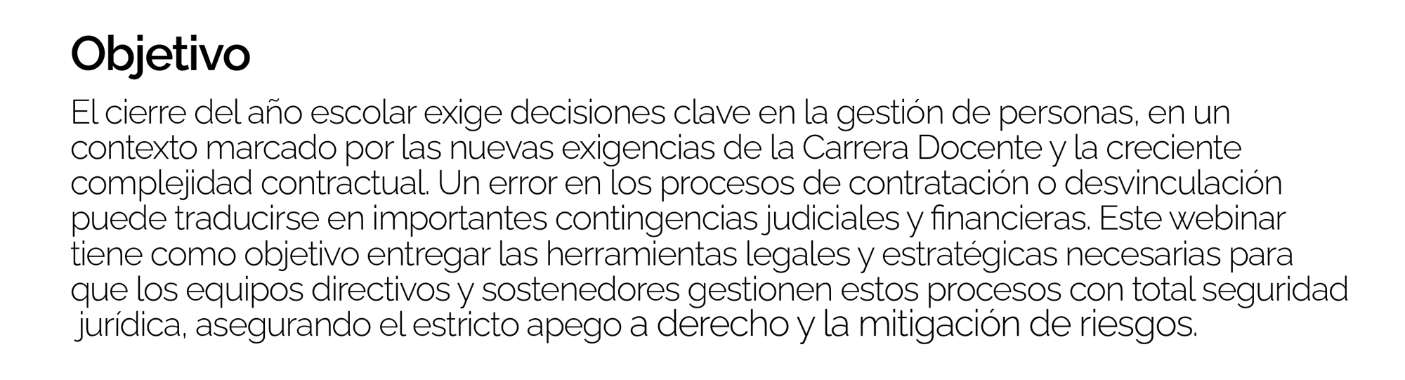 objetivos II